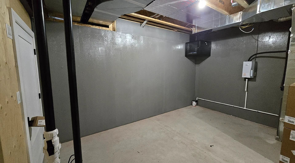 Complete water treatment system installation in a new construction home in Aylmer, Ontario